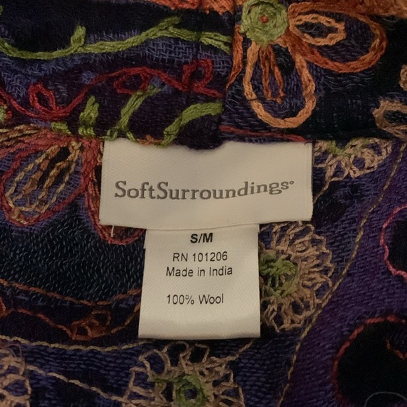 Soft Surroundings Wool Fringe Trim Vest - Picture 4 of 6